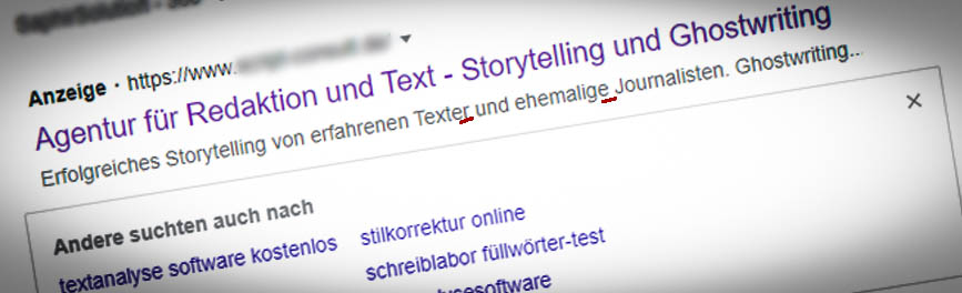 Wenn Vertrauen binnen Sekunden zerstört wird... Das passiert Ihnen mit unserer Textagentur nicht.