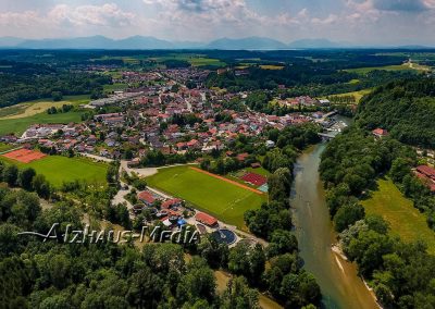 Alzhaus-Media Bildagentur im Chiemgau: Blick von Norden auf Altenmarkt