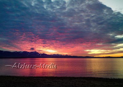 Alzhaus-Media Bildagentur im Chiemgau: Sonnenuntergang am Chiemsee