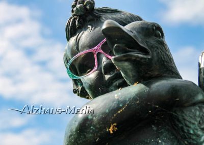 Alzhaus-Media Bildagentur im Chiemgau: Statue am Strandkurhaus Waging