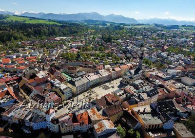 Alzhaus-Media Bildagentur im Chiemgau: Blick auf Traunsteiner Stadtplatz